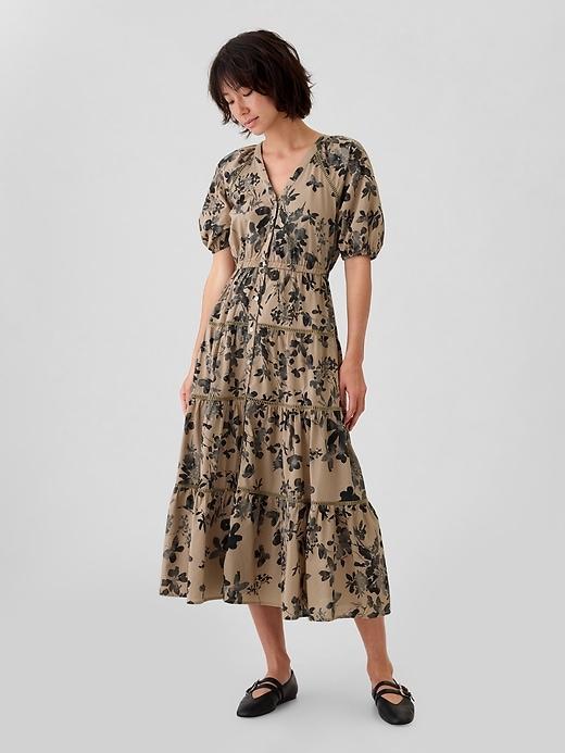 Tiered Maxi Shirtdress Product Image