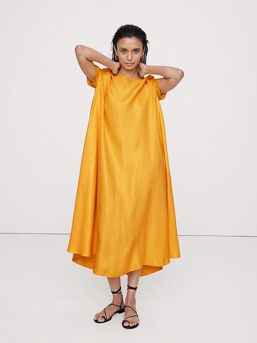 Aurelia Viscose-Hemp Maxi Dress Product Image