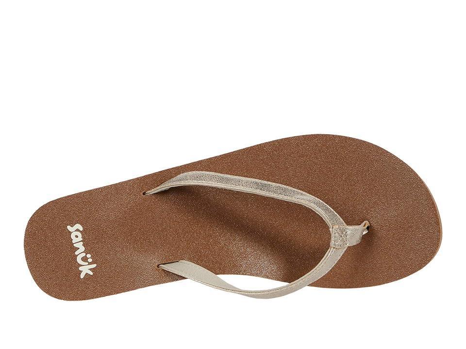 Sanuk Womens Yoga Joy Shimmer Metallic Flip Flops Product Image