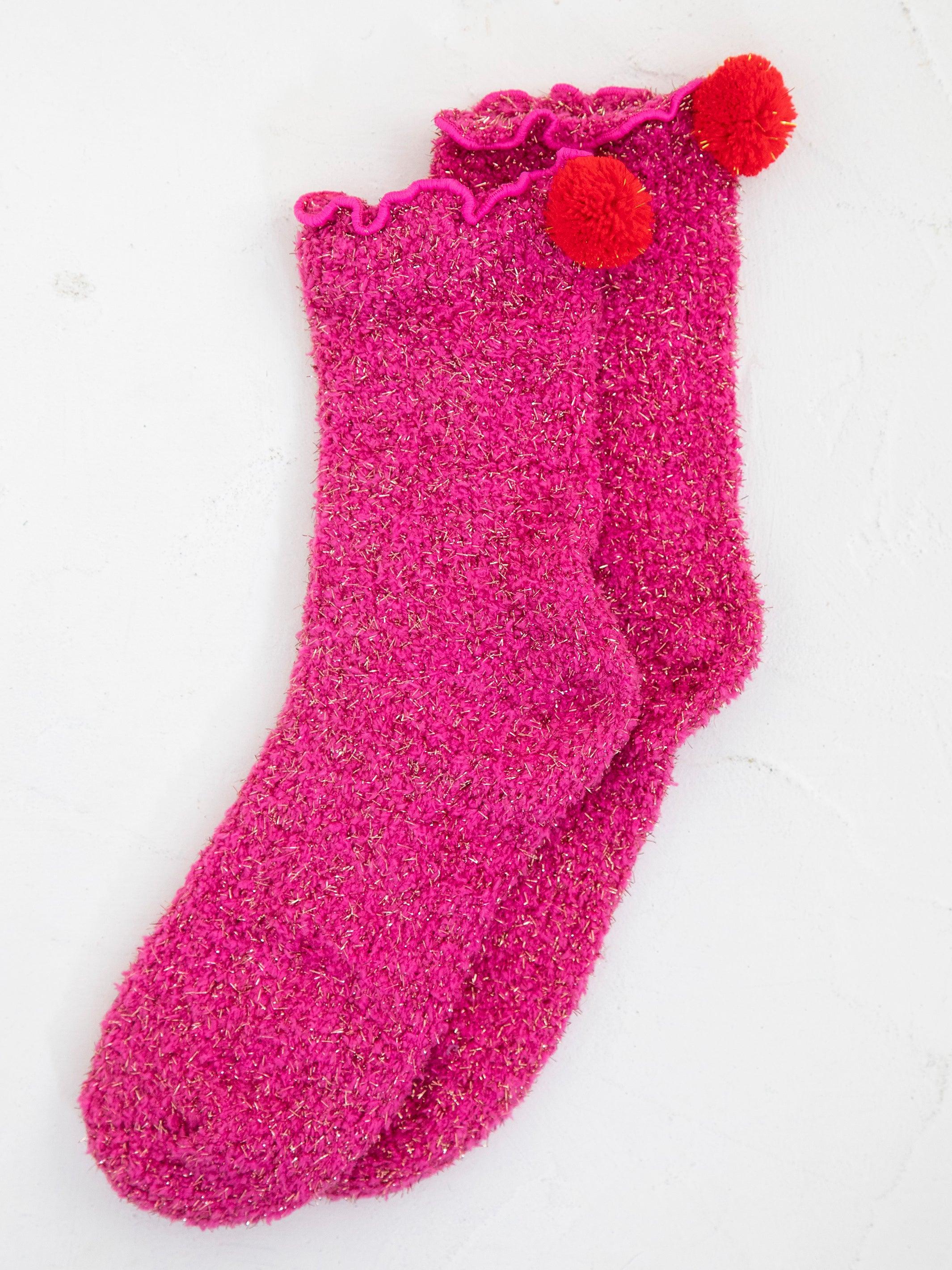 Cozy Cupcake Socks - Red Happy Birthday Product Image