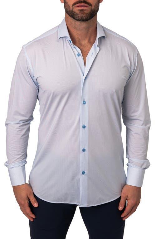 Maceoo Einstein Micropattern Stretch Contemporary Fit Button-Up Shirt Product Image