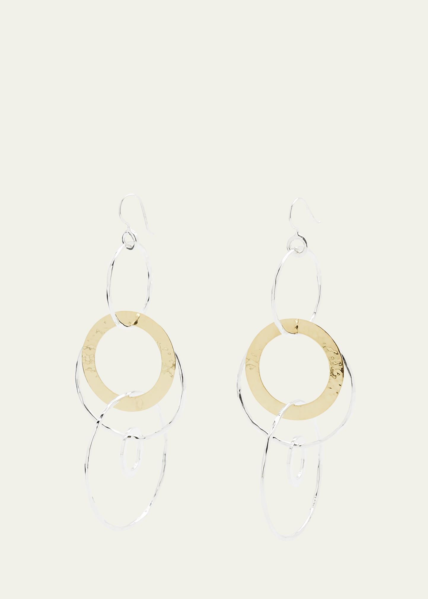 Womens Classico Jumbo Chimera Two-Tone Hammered Jet Set Earrings Product Image