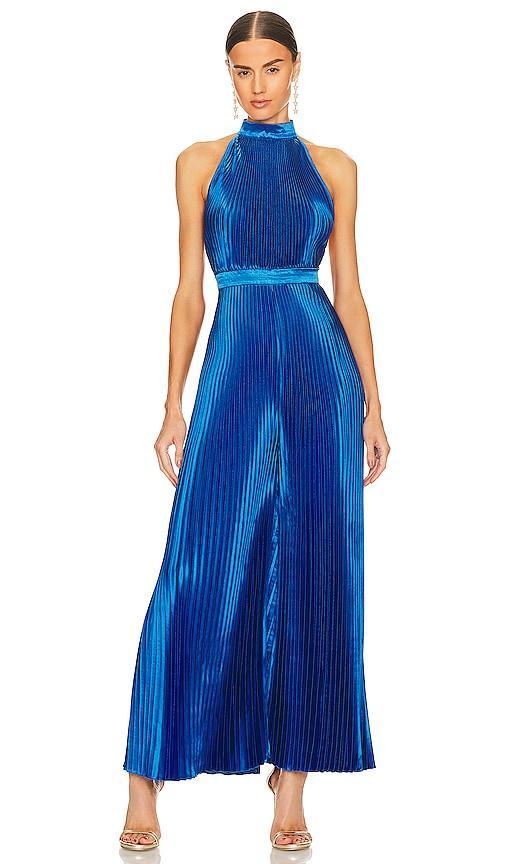 L'IDEE Cinema Jumpsuit in Blue. Product Image