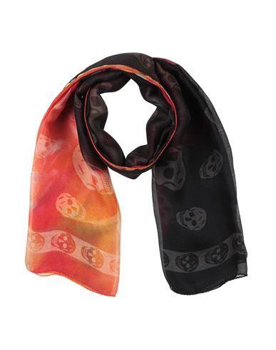 ALEXANDER MCQUEEN Woman Scarf Orange Size - Silk product image