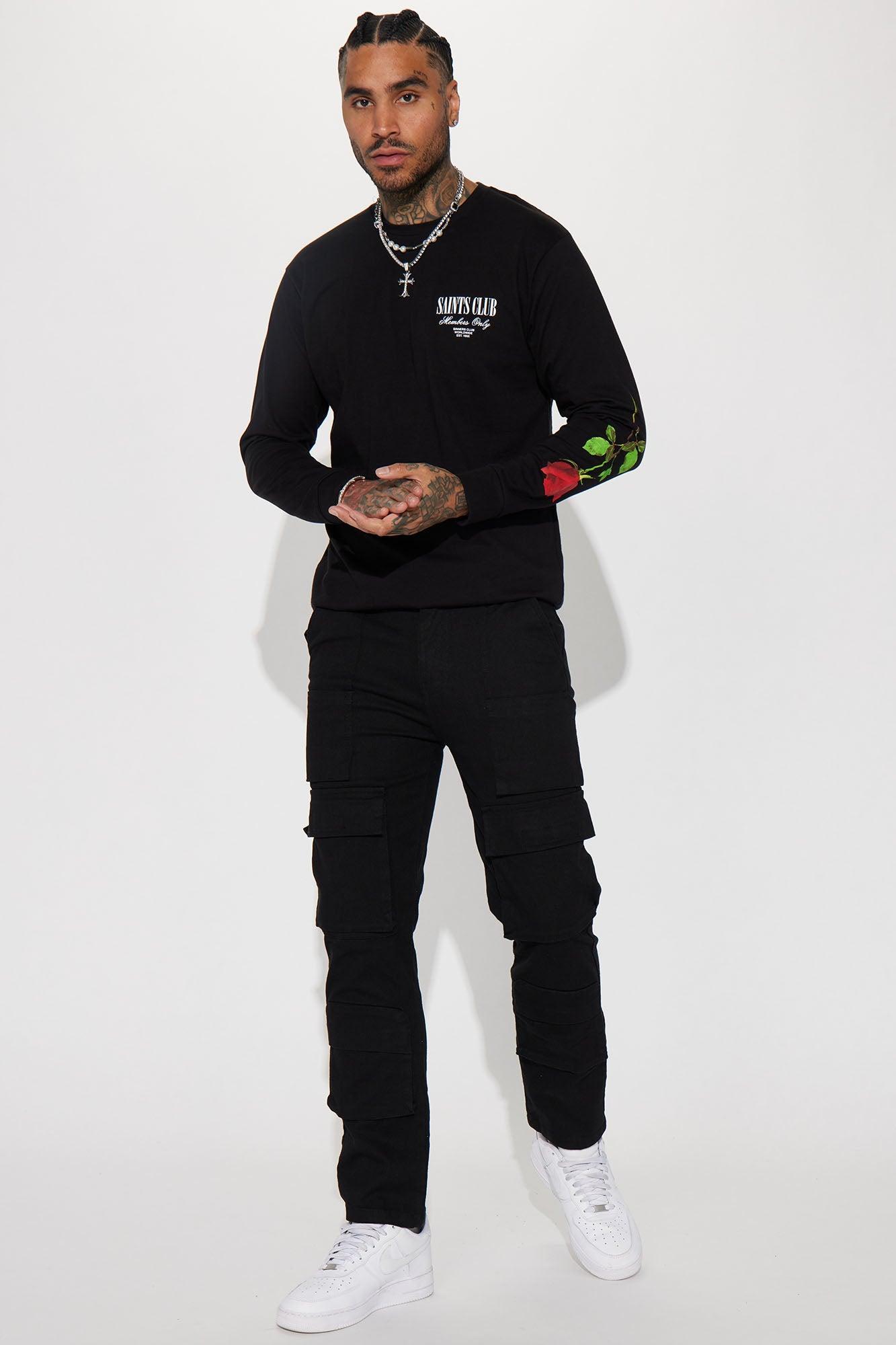 Saints Club Long Sleeve Tee - Black Product Image