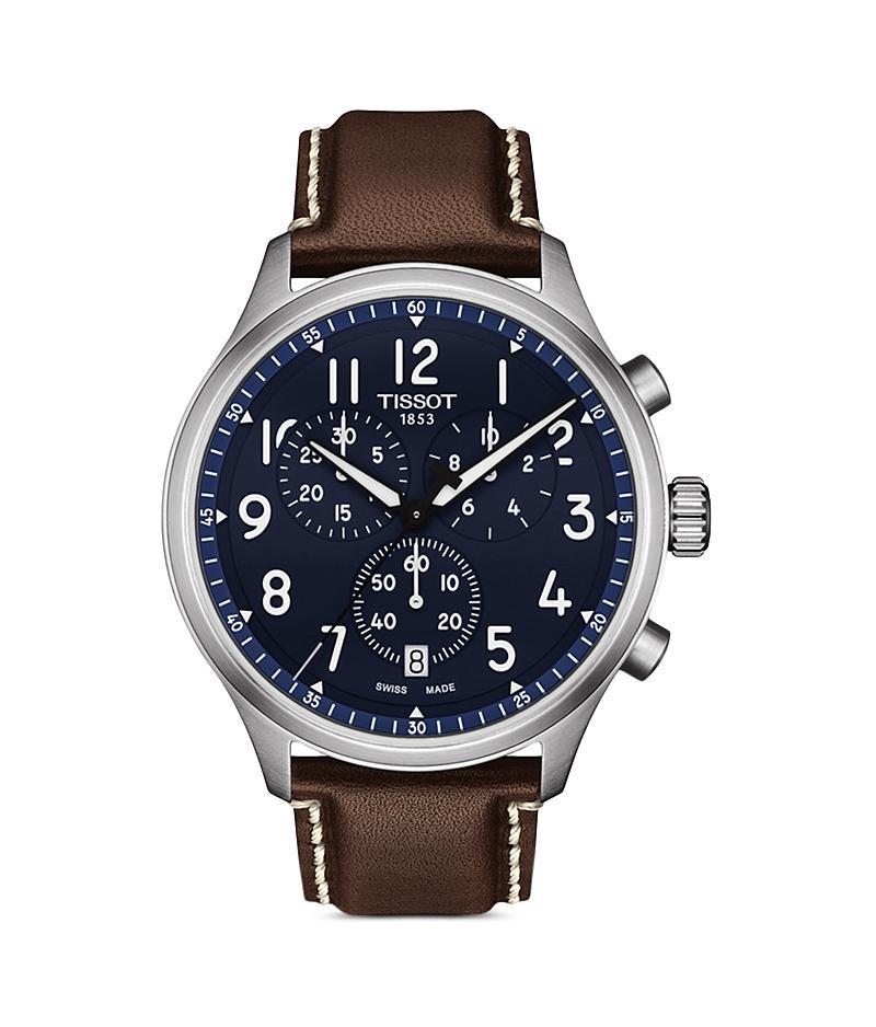 Tissot Chrono XL Chronograph Leather Strap Watch, 45mm Product Image