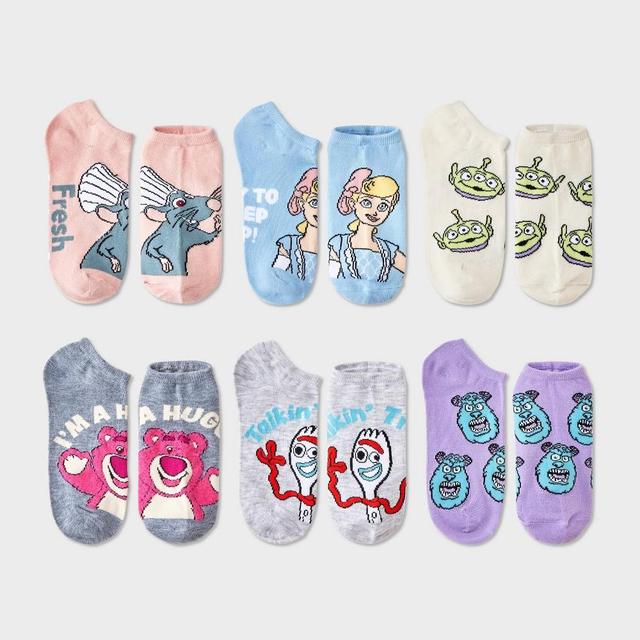 Womens Pixar 6pk Low Cut Socks - Assorted Colors 4-10 Product Image