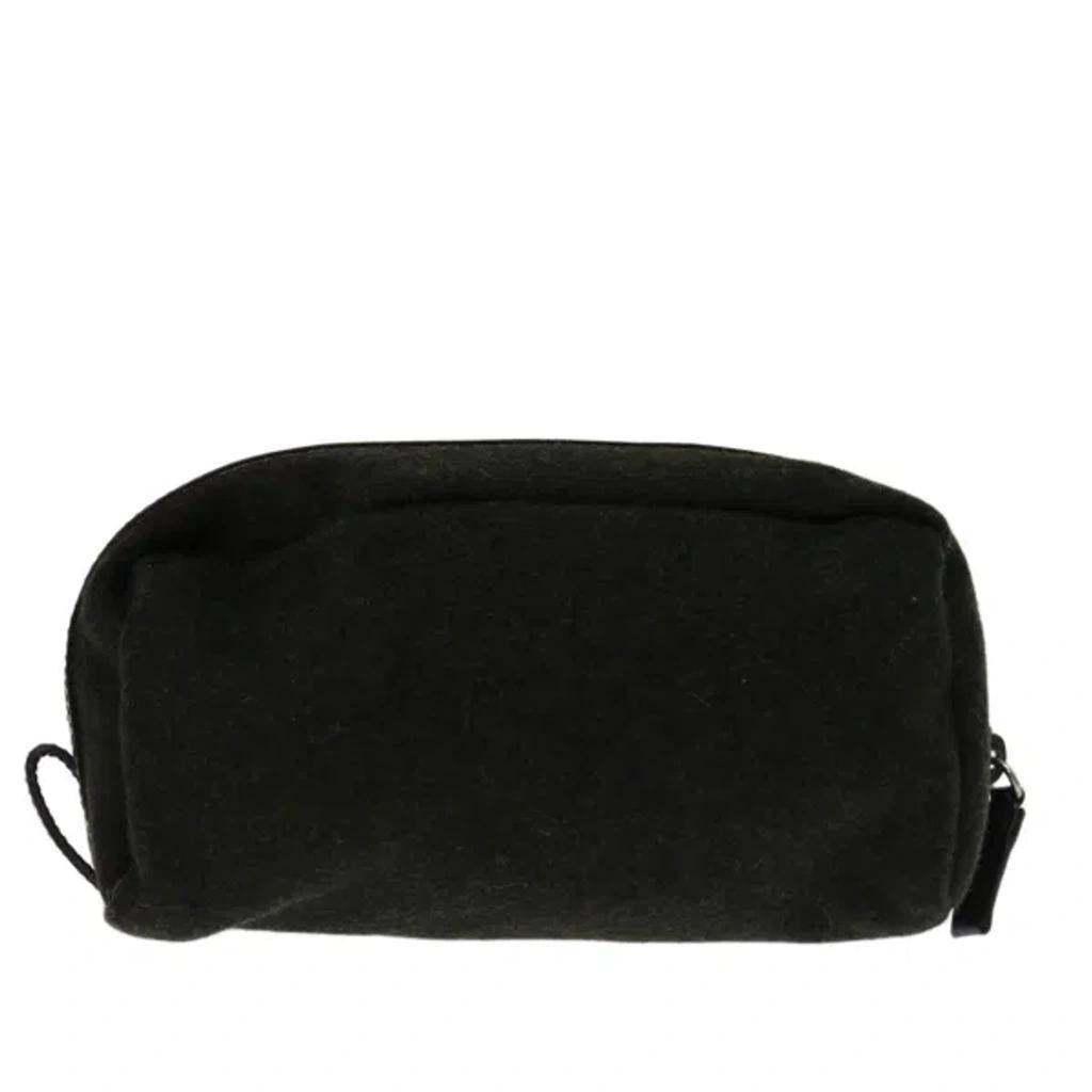 Wool Clutch Bag () In Khaki Product Image