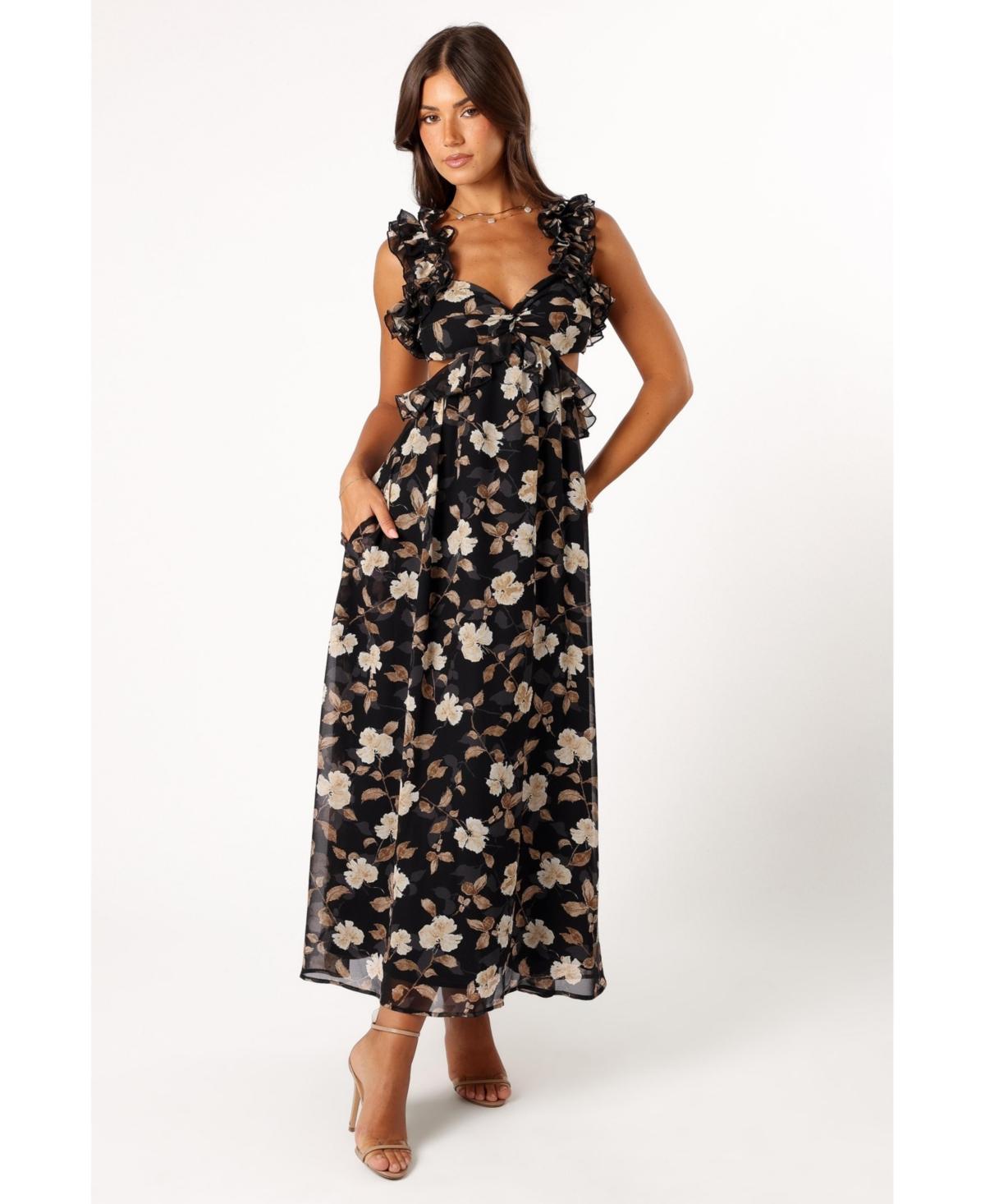 Petal and Pup Womens Lucah Frill Shoulder Maxi Dress product image