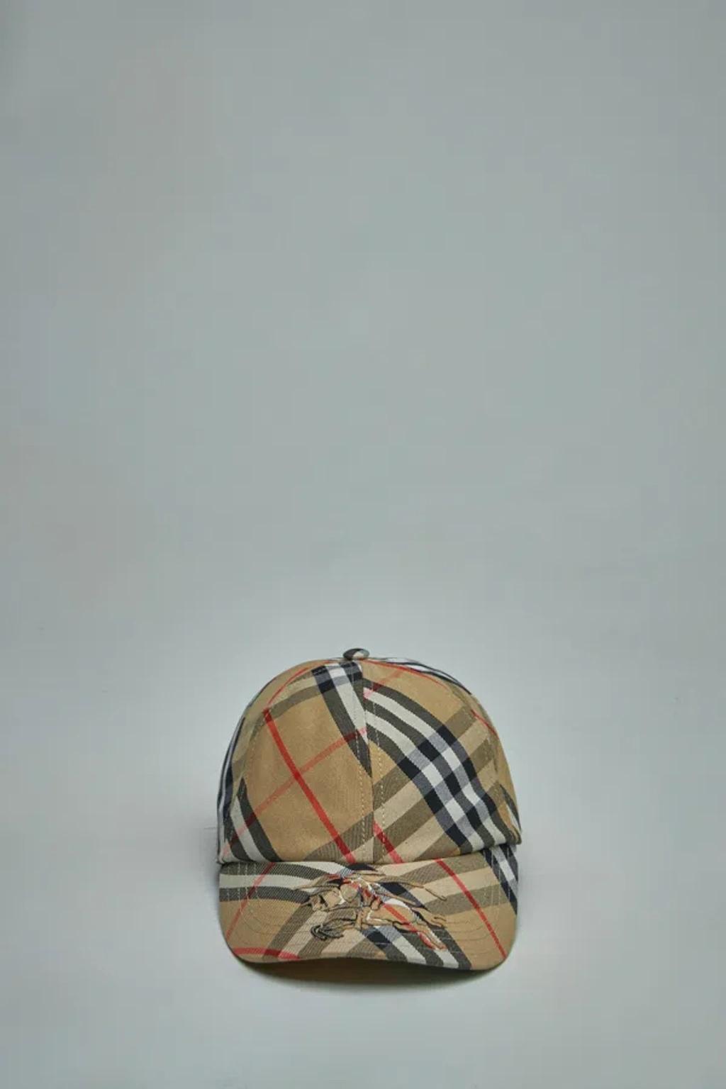 BURBERRY Vintage Check Baseball Cap In Sand Product Image