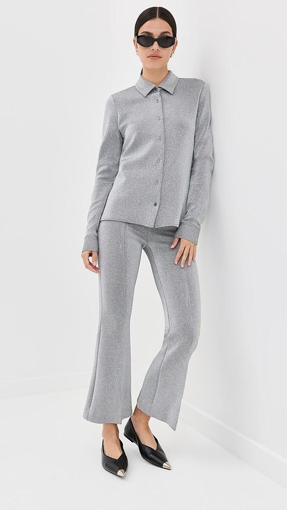 Rosetta Getty Pull-On Cropped Flare Pants | Shopbop Product Image