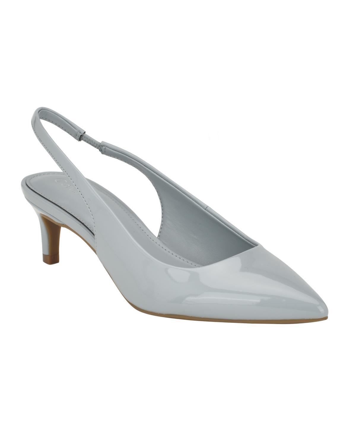 Calvin Klein Womens Dainty Pointy Toe Low Heel Slingback Pumps Product Image