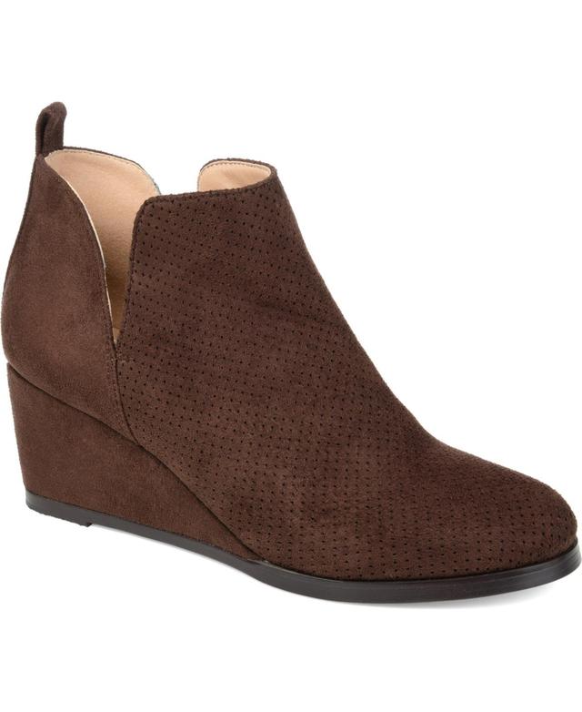 Journee Collection Mylee Womens Ankle Boots Brown Product Image