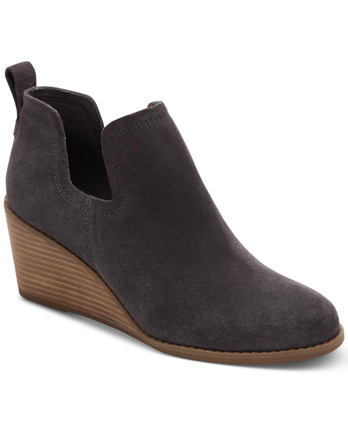 Toms Womens Kallie Wide-Width Wedge Booties Product Image