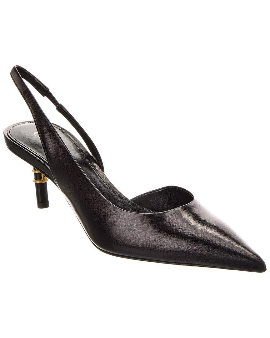 CHLOÉ Marcie Leather Slingback Pump In Black product image