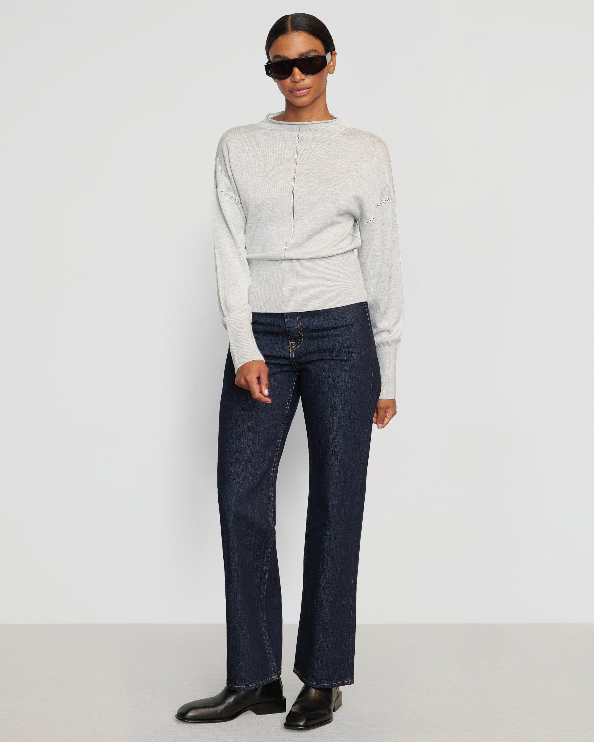 Jillian Pointelle Tencel-Wool Sweater Product Image