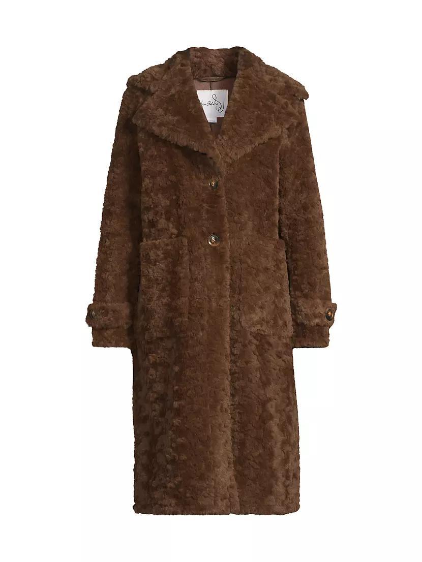 Faux-Fur Notch Collar Coat product image