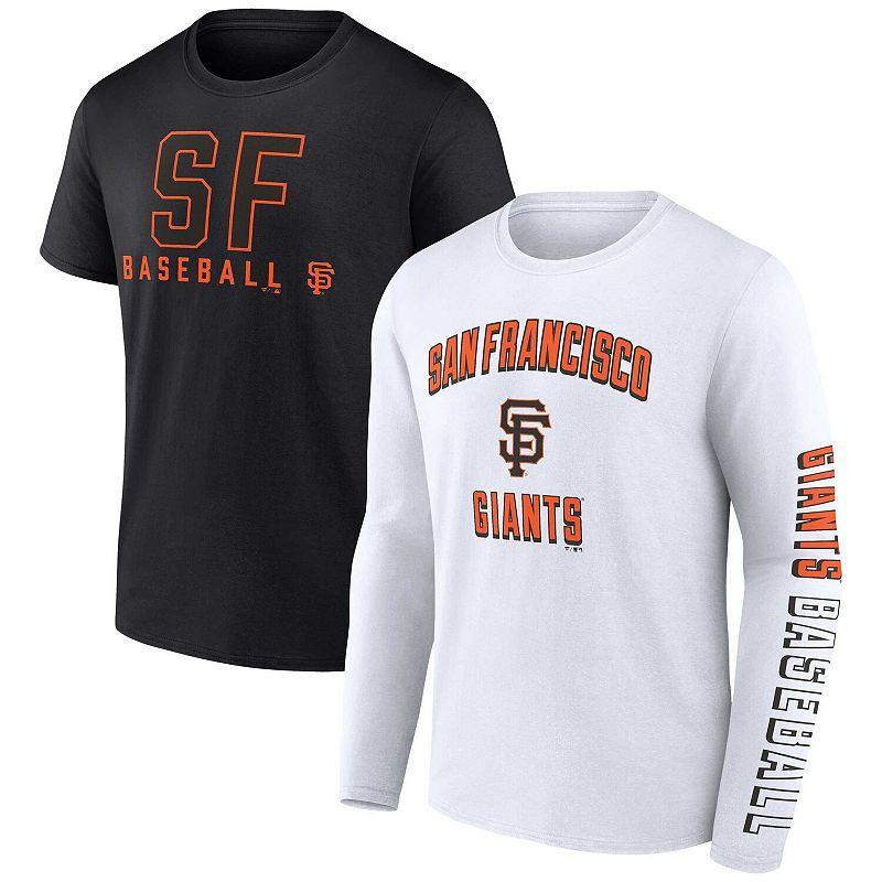 Mens Fanatics Black San Francisco Giants Two-Pack Combo T-shirt Set - Black Product Image