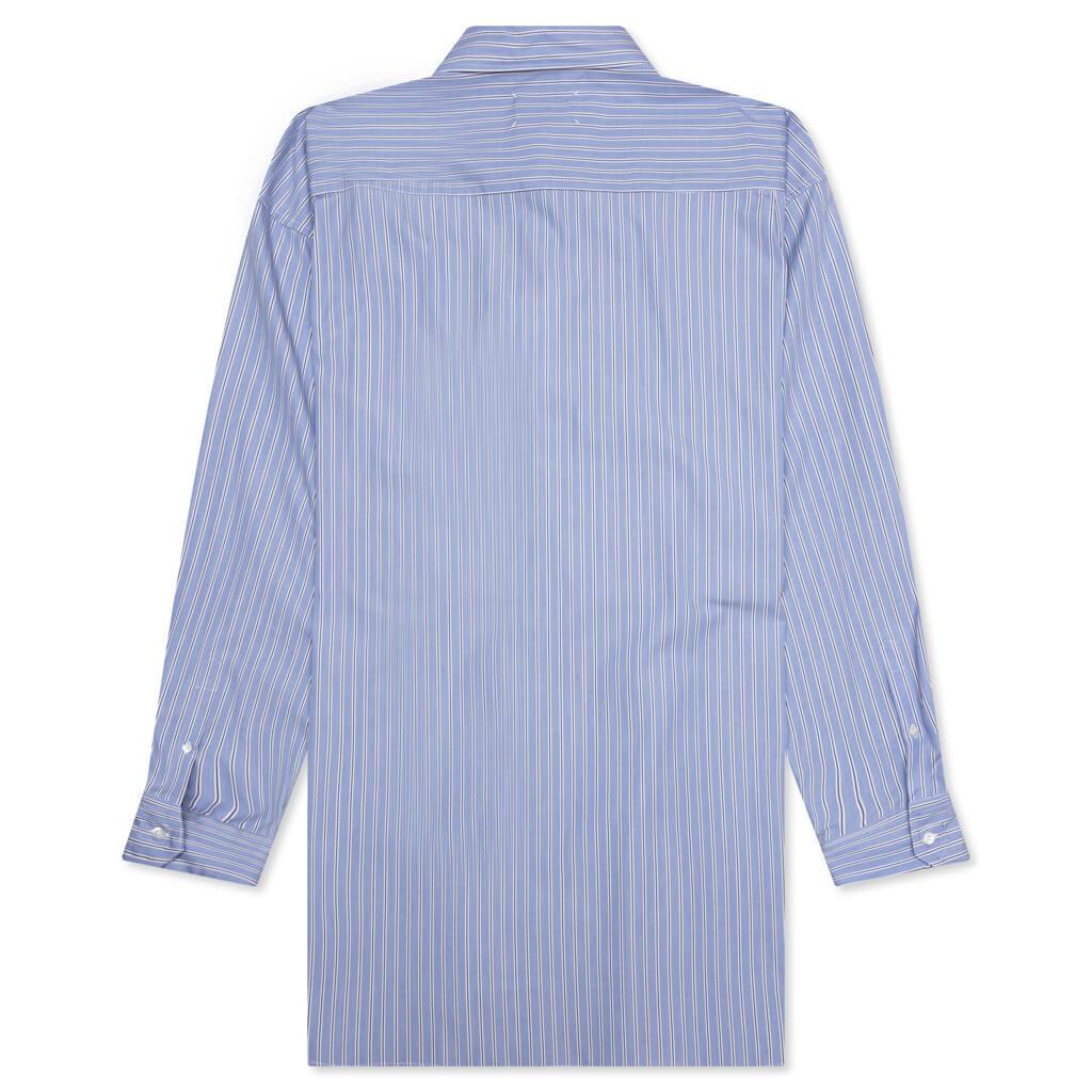 Striped L/S Shirt - Blue Male Product Image