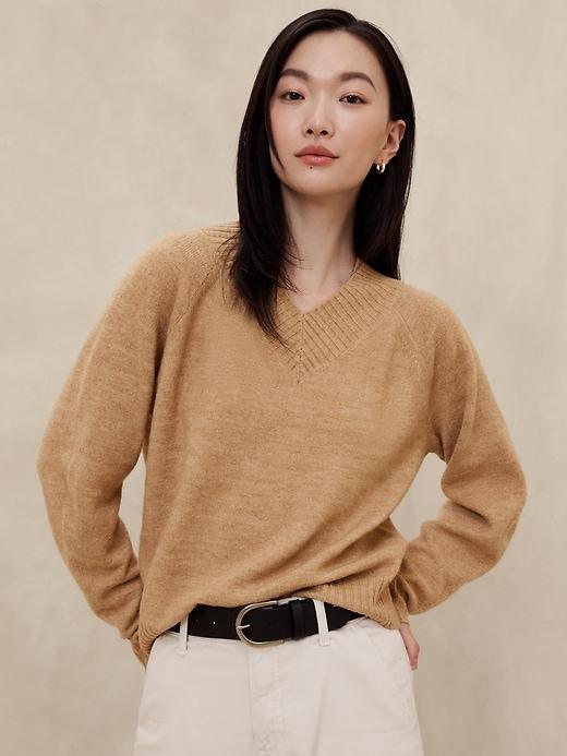 Cozy Vee-Neck Sweater Product Image