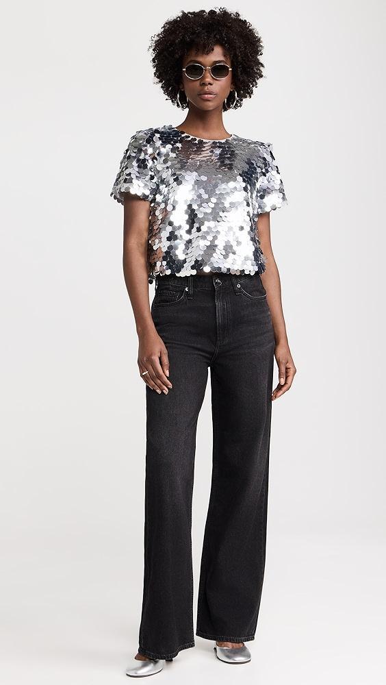 endless rose Fisheye Sequins Top | Shopbop Product Image