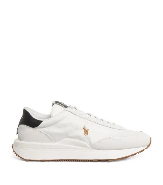 POLO RALPH LAUREN Logo Low-top Sneakers In Deckwash White,multi Product Image