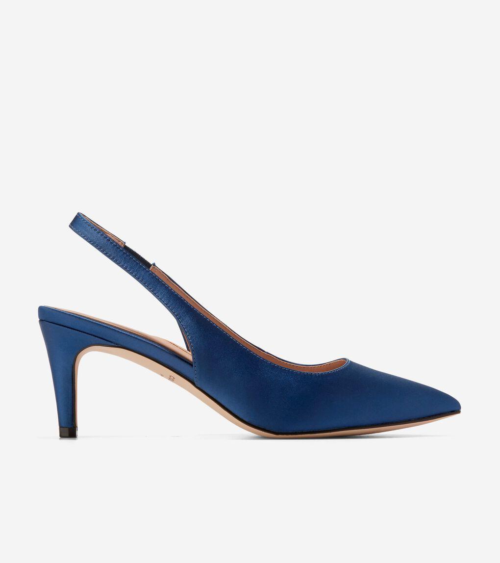 Cole Haan Womens Vandam Sling Back Pump - Blue Size 5.5 Product Image