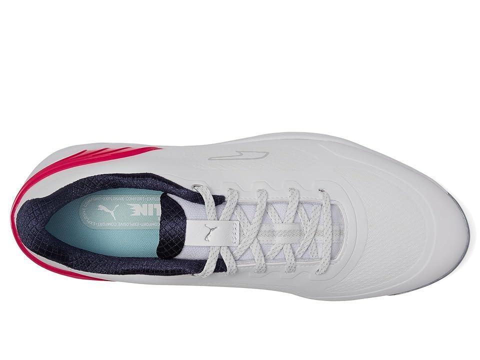 PUMA Golf Alphacat Nitro (Puma White/For All Time Red/Puma Navy) Men's Shoes Product Image