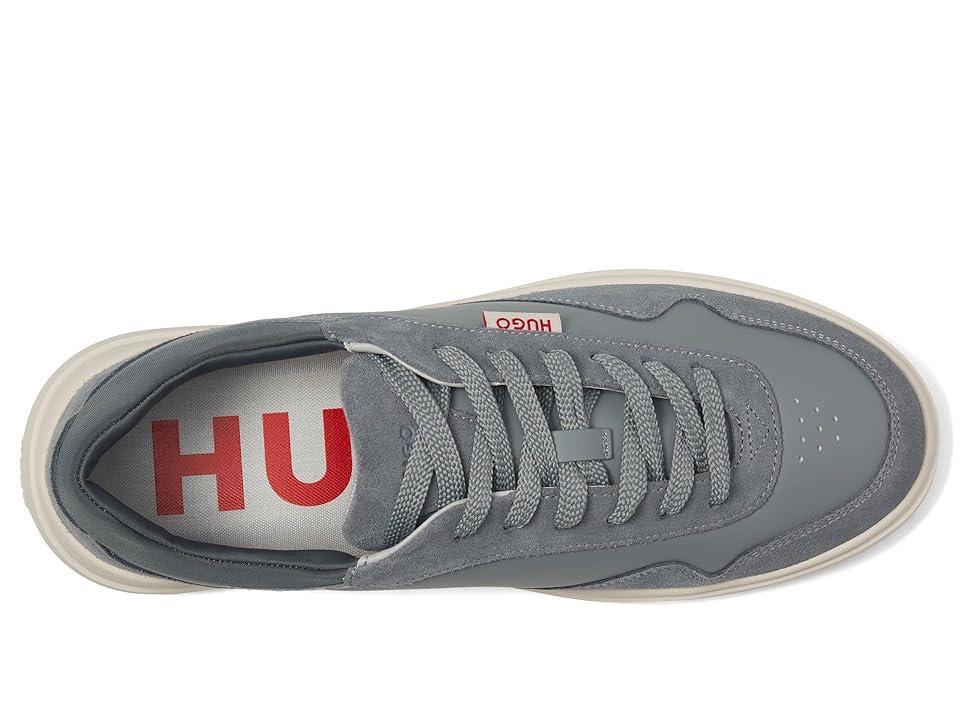 HUGO Blake Cupsole Smooth Sneakers (Cement Grey) Men's Shoes Product Image