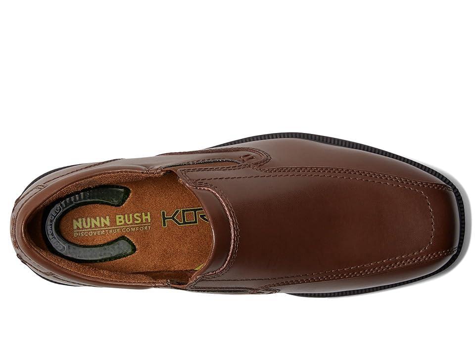 Nunn Bush Bleeker St. KORE Mens Bicycle Toe Dress Slip-On Shoes Red Product Image