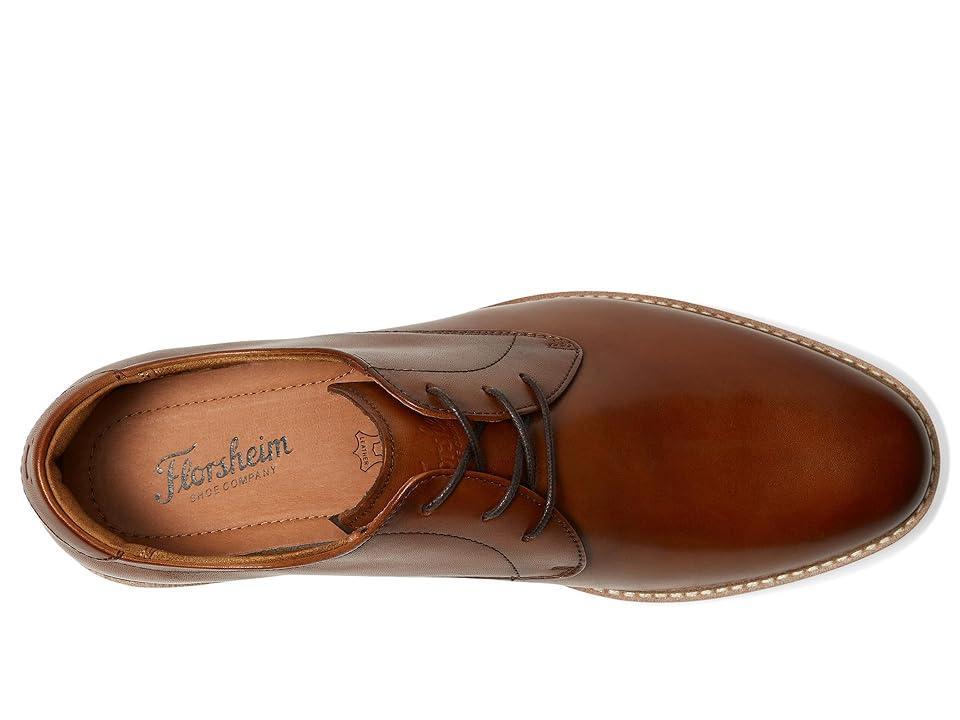 Florsheim Highland Plain Toe Oxford (Cognac Smooth/White Sole) Men's Shoes Product Image