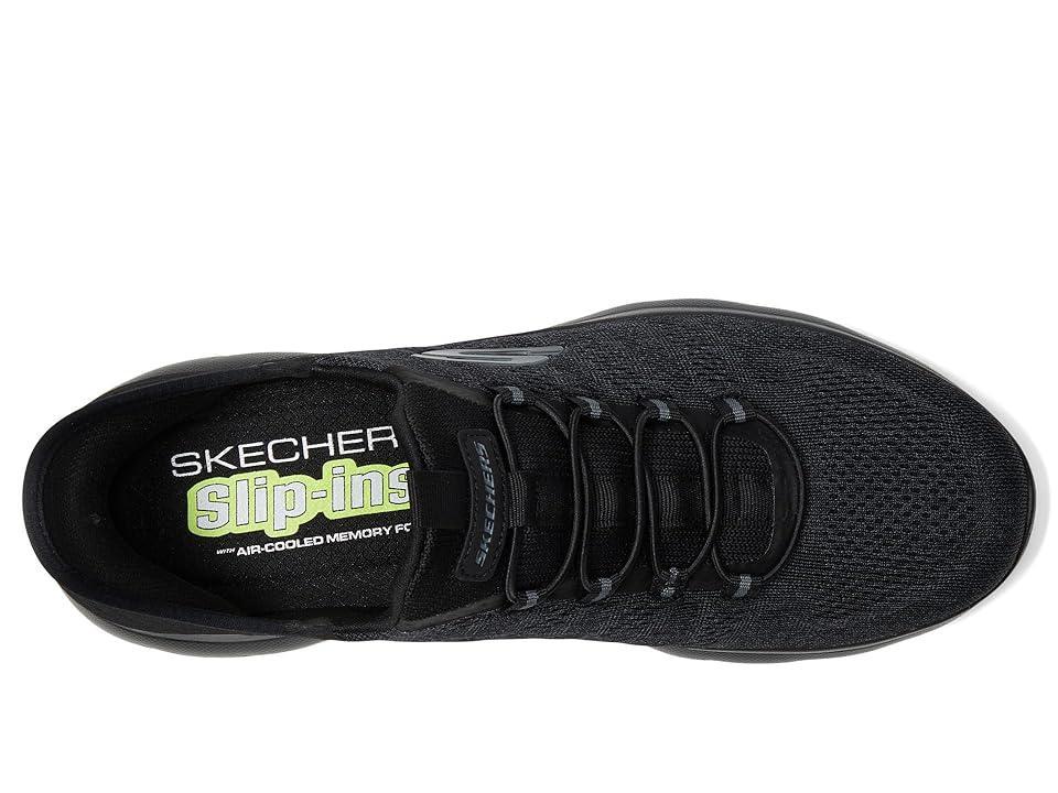 SKECHERS Summits Key Pace Hands Free Slip-In Black) Men's Shoes Product Image