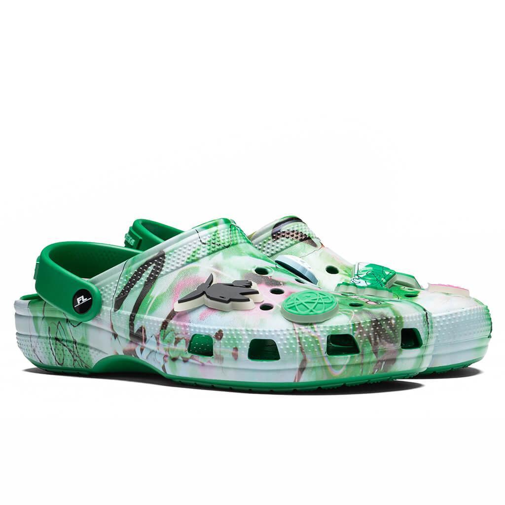 Crocs x The Futura Laboratories Classic Clog - Green Ivy Male Product Image