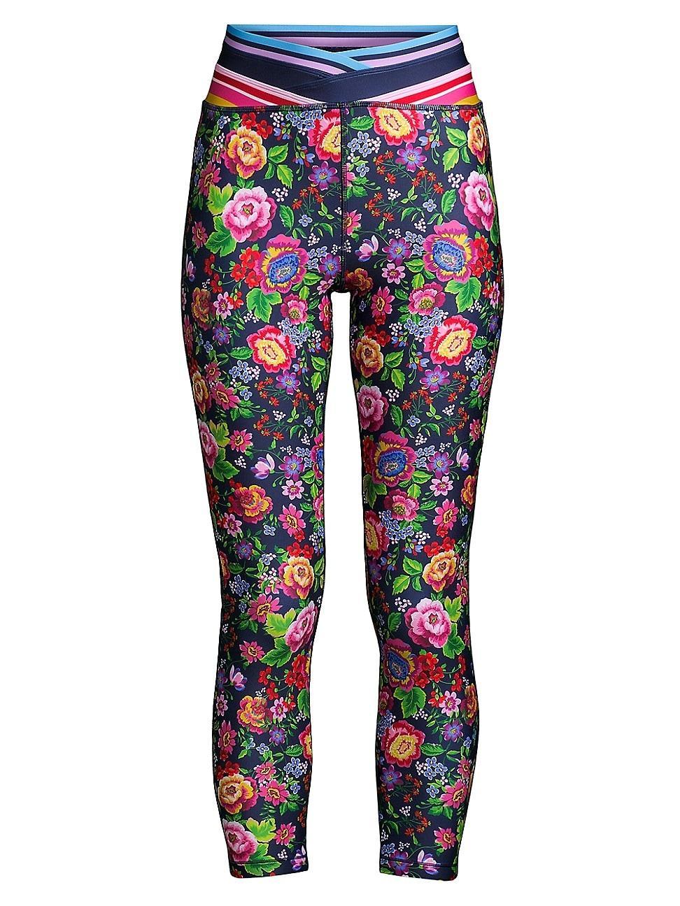 Womens Cantero Floral Cross-Over Leggings Product Image