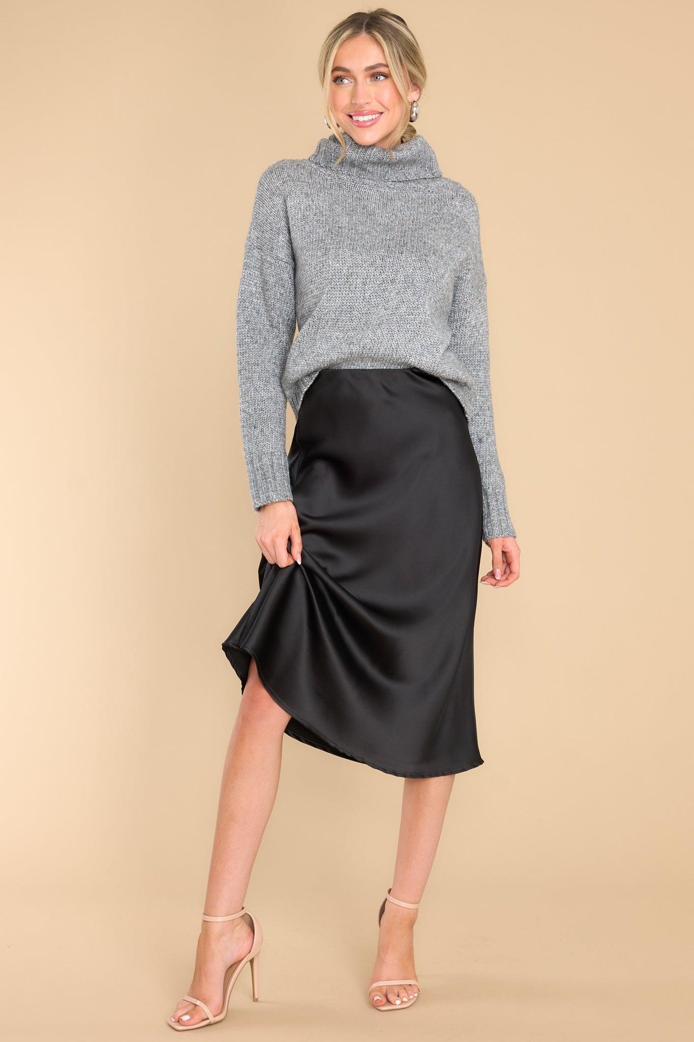 Fable Tuck It In Grey Sweater Product Image