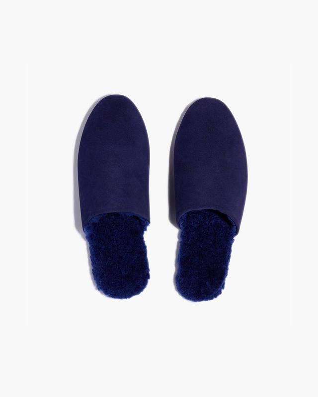 Ines Shearling - Navy Female Product Image