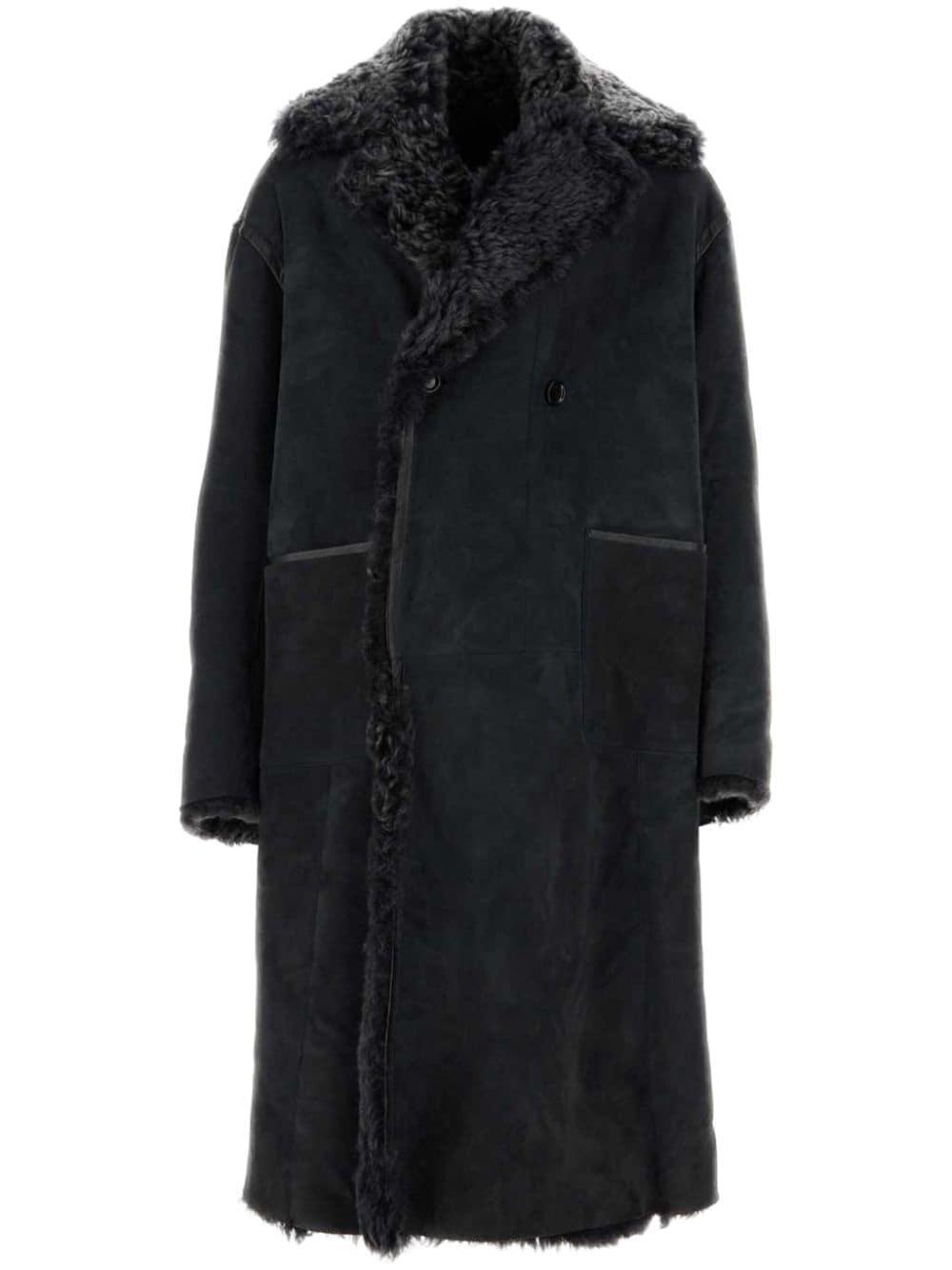 Black Suede Coat Product Image