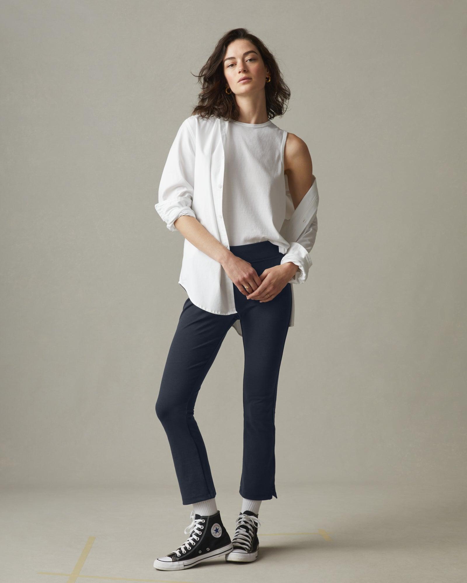 Ponte Kick Flare Pant - Heritage Navy Female Product Image