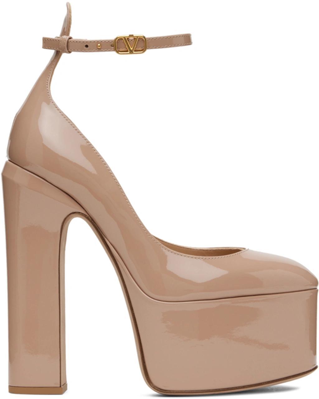 Tan-go 155 Patent-leather Platform Pumps In Nude product image