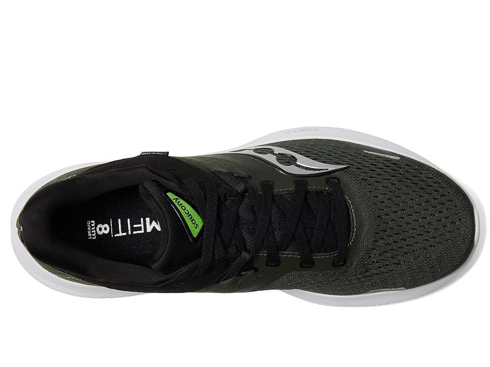 Saucony Ride 16 (Umbra/Slime) Men's Shoes Product Image