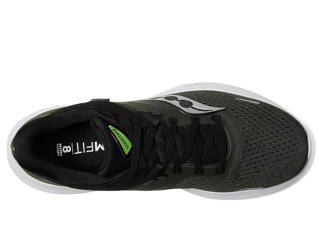 Saucony Ride 16 (Umbra/Slime) Men's Shoes Product Image