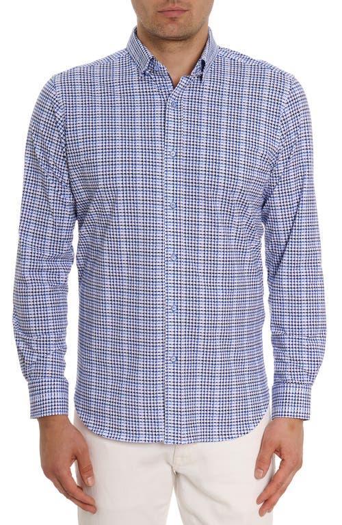 Robert Graham Rizzo Geometric Print Knit Button-Up Shirt Product Image