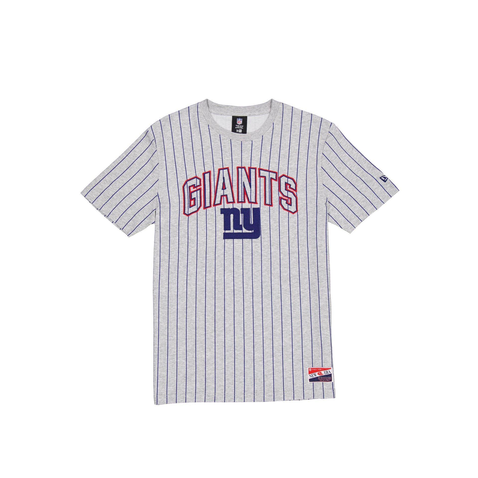 New York Giants Throwback Gray Pinstripe T-Shirt Male Product Image