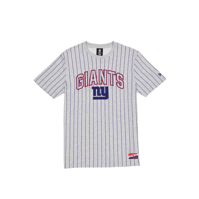 New York Giants Throwback Gray Pinstripe T-Shirt Male Product Image