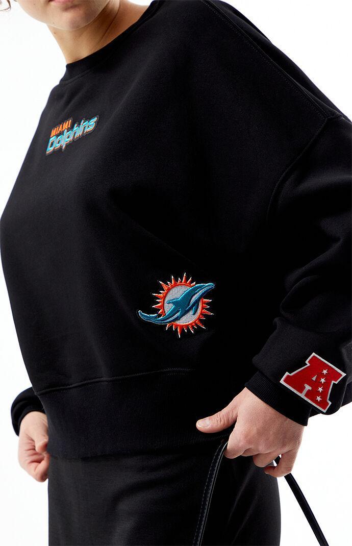 ProStandard Women's Miami Dolphins Crew Neck Sweatshirt Product Image