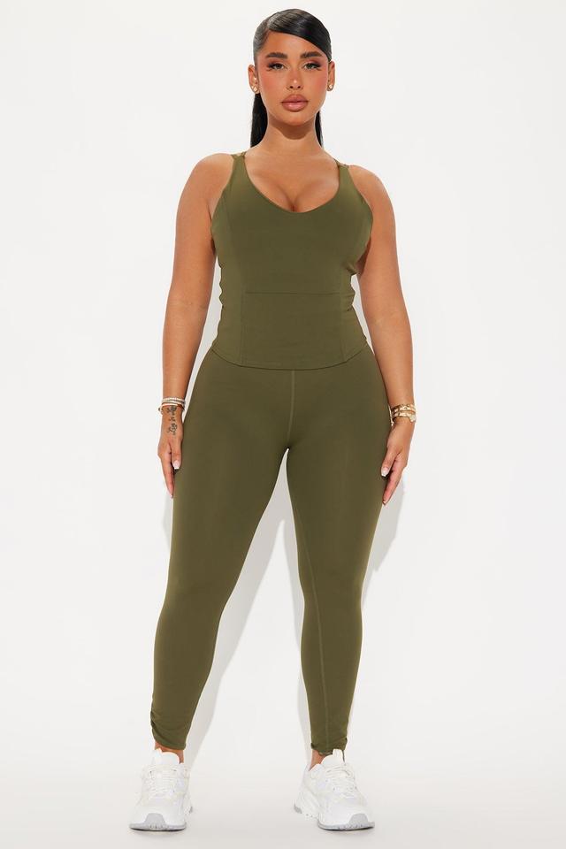 Core Super Soft Active Legging - Olive Product Image