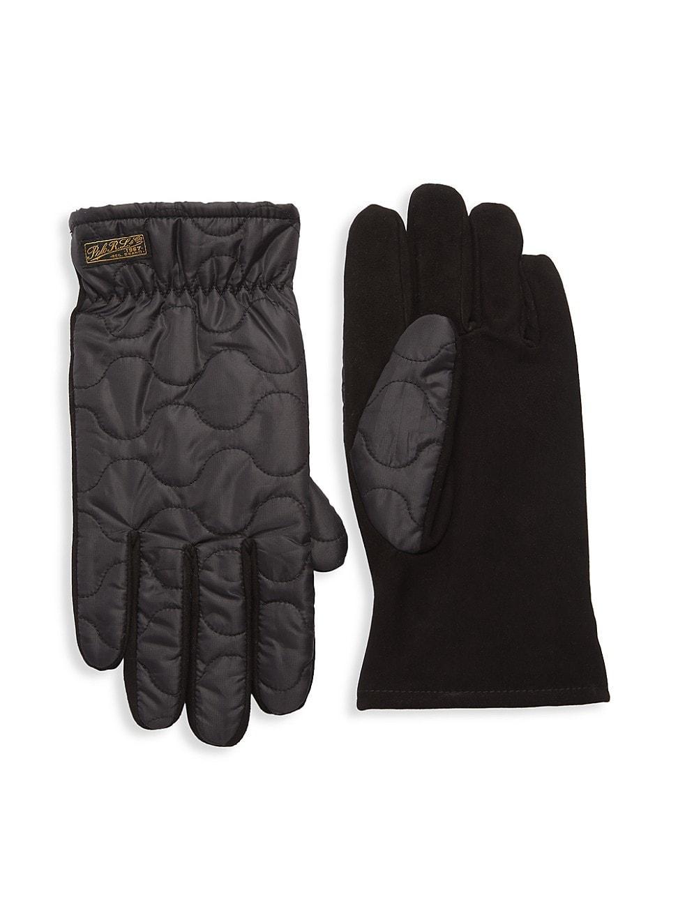 Mens Suede Quilted Glove Product Image