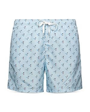 Eton Printed 5 Swim Trunks Product Image