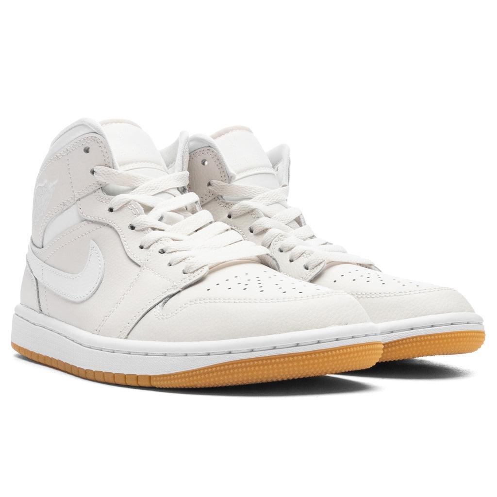 Air Jordan 1 Mid Women's - Phantom/White/Gum Light Female Product Image