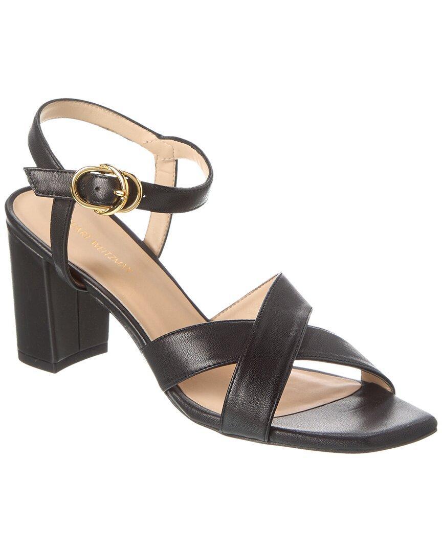 Analeigh 75 Leather Sandal In Black Product Image